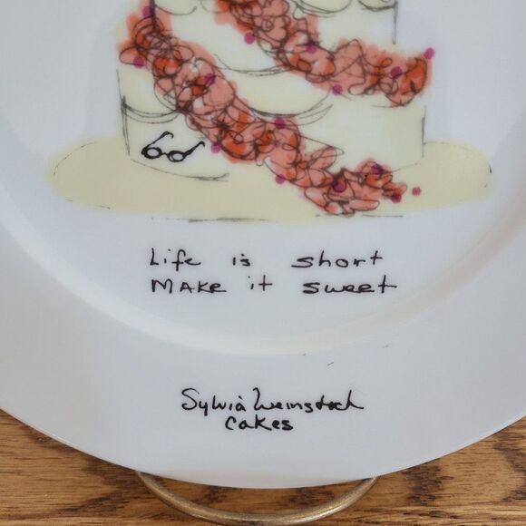 Sylvia Weinstock Felissimo Dessert Hors D'Oeuvres Cake Plate Make It Sweet - Picture 4 of 16